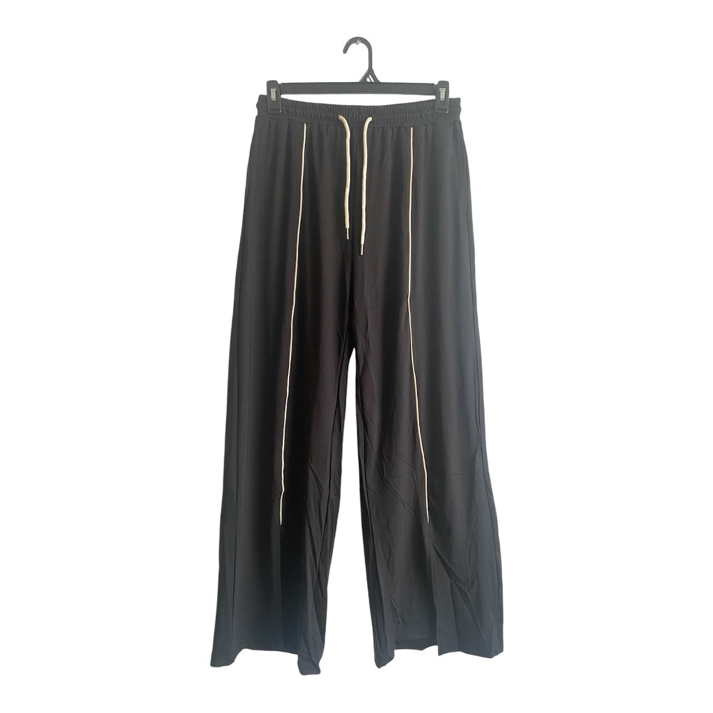 Daisy Street Wide-Leg Track Pant Low Rise‎ Style With Relaxed Loose Slit Leg